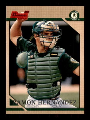 1996 Baseball Bowman Ramon Hernandez Oakland Athletics #220 2 - Image 1 of 2
