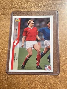 1994 Upper Deck World Cup English/Spanish # 128 Donimique Herr Switzerland - Picture 1 of 2
