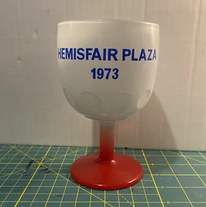 Vintage San Antonio Hemisfair Plaza 1973 Goblet Pre-owned Never Used - Picture 1 of 4