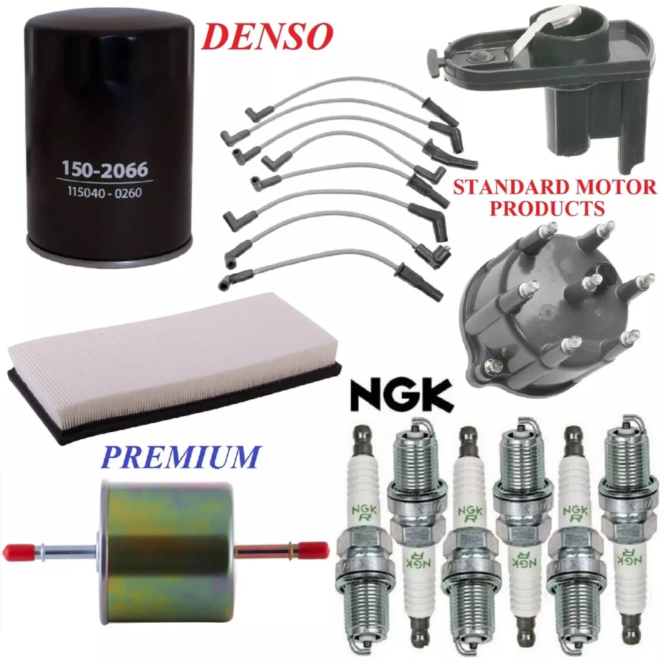 Kit de puesta a punto filtros de combustible de aceite de aire tapones de cable para Ford F-150 L6 4,9 L; gasolina 1992-1996 Foto 1 de 1