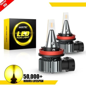 AUXITO H8 H11 H9 LED Bombillas Antiniebla Ámbar 3000K Amarillo Lámpara de Conducción Bombilla DRL - Imagen 1 de 13