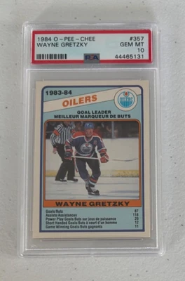 Hockey O-PEE-CHEE 1984 #357 Wayne Gretzky PSA 10 gemas como nuevo Foto 1 de 2