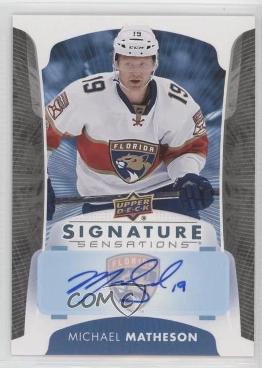2017-18 Upper Deck Signature Sensations Michael Matheson #SS-MA Auto - Image 1 of 2