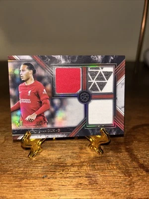 Topps 2022/23 UEFA Champions League Museum Virgil Van Dijk Triple Relic 38/75 - Image 1 of 3