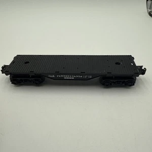LIONEL O27 GAUGE BLACK PENNSYLVANIA FLAT CAR #6585 - NO LOAD - Picture 1 of 17