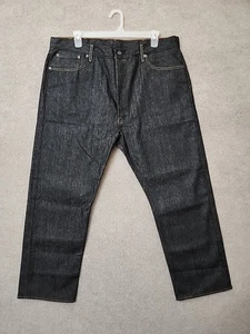 Levis 501 Shrink to Fit Rigid Jeans Mens 42x30 Blue Straight Button Fly NWOT - Picture 1 of 10