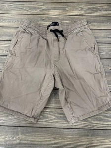 Hollister Pantaloncini Jogger Uomo 9" Avanzati Elasticizzati Beige Coulisse Vita M - Foto 1 di 4