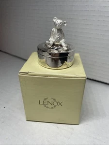 Lenox Smithsonian Teddy Zahnfee versilberte Box neu nie benutzt - Bild 1 von 5