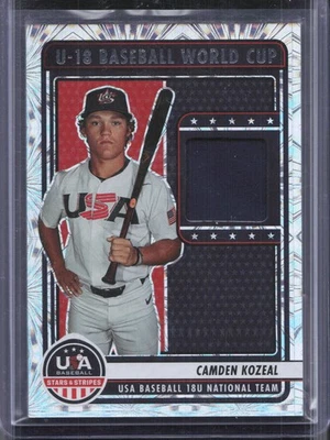2023 Panini Stars & Stripes USA #U18-CK Camden Kozeal Fireworks Jersey Relic - Image 1 of 2