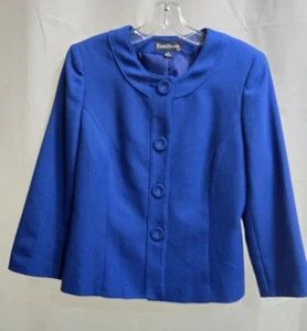 Damen-Anzugjacke und Bleistiftrock 2-teilig Evan-Picone royalblau Größe 6 - Bild 1 von 8