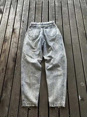 Pantalones de mezclilla Lee de colección lavados con ácido para mujer 26x30 tiro alto cónicos para mamá Foto 1 de 4