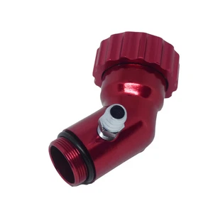 Angled Oil Filler Extension, With Grooved Cap, Red Dunebuggy & VW - Picture 1 of 1