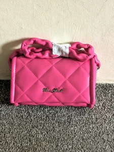 River Island Bright Pink Quilted Small Shoulder Bag.New With Tags - Picture 1 of 5