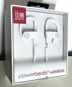 CUFFIE BLUETOOTH WIRELESS ORIGINALI APPLE BEATS BY DR DRE POWERBEATS 3 BIANCHE - Foto 1 di 6