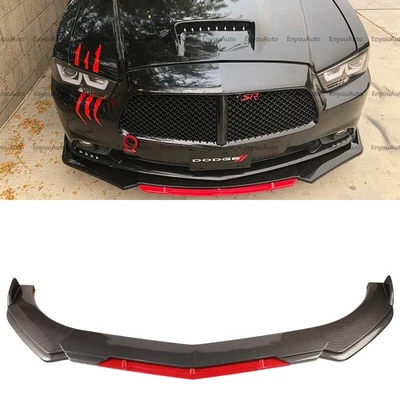 For Dodge Viper Universal Front Bumper Lip Spoiler Splitter Carbon Fiber Foto 1 de 4