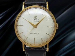 Cima Antimagnetico 17 Gioielli Cal.R.459 Gp / Ss Manuale Bianco Dial 35mm - Foto 1 di 6