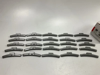 Carquest AW250N 2.50 Ounce, Clip-on, Coated 2-1/2 Oz Lead Wheel Weights, 25 Pcs - Image 1 of 3