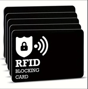 4 * RFID Signal Blocking Cards. Credit & Debit Card Blocker Protector OFFER - Picture 1 of 12