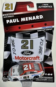PAUL MENARD #21 MOTORCRAFT 2019 Wave 01 NASCAR FREE HOOD Ford Fusion 1:64 SEALED - Picture 1 of 6