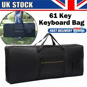 61-Key Keyboard Electronic Piano Case Carry Oxford Cloth Gig Bag For Yamaha UK - Picture 1 of 9