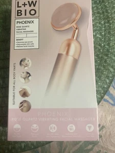 L+W Bio Phoenix Rose Quartz Vibrating Facial Massager New in Box - Picture 1 of 2