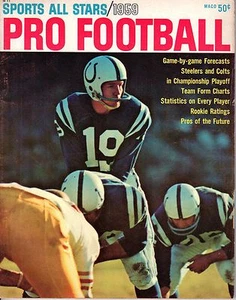 1959 Sports All Stars Pro Football magazine Johnny Unitas, Baltimore Colts VG - Picture 1 of 7