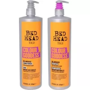 TIGI Bed Head COLOUR GODDESS Duo Pack Shampoo Conditioner 970ML GOLD - Picture 1 of 1