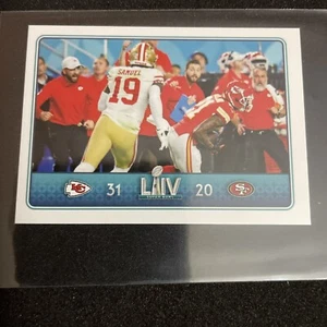 2020 Panini NFL Sticker Super Bowl LIV #22 CHIEFS vs. 49ers - Picture 1 of 2