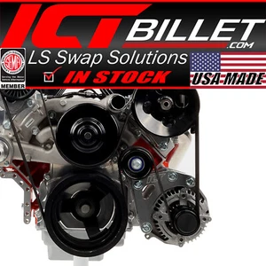 LS3 Camaro - Kit de soporte de alternador de montaje bajo Billet de ubicación de fábrica con polea - Imagen 1 de 12