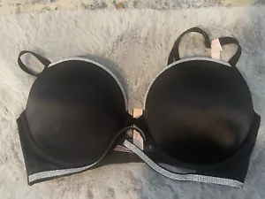 Sujetador push-up Victoria's Secret Shine Strap Cradle talla 38C negro nuevo con etiquetas - Imagen 1 de 4