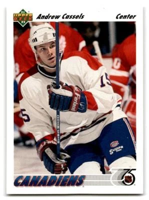 1991-92 Upper Deck #379b Andrew Cassels - Image 1 of 2