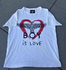 Boy London Boy Is Love Graphic T-Shirt Size Small   Sz S 