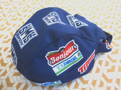 Casquette Cycliste SMS Santini Boujour Toupargel Team Pro Vintage velo Cap Foto 1 de 3