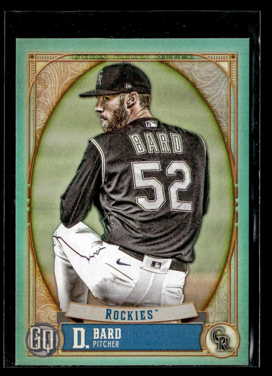 2021 Topps Gypsy Queen #64 Daniel Bard Turquoise #/199 Card Colorado Rockies