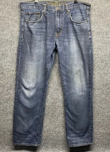 American Eagle Herren Größe 34 x 30 schmal gerade mittlere Waschung 100 % Baumwolle Outfitters - Bild 1 von 13
