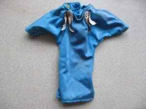 blue gold dress on stage outfit clothes for jem DOLL figure vintage 80s . - Picture 1 of 4