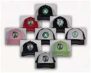 Gorra trasera retro de los Boston Celtics ~ logotipo clásico de parche de la NBA ~ 9 estilos geniales ~ nueva - Imagen 1 de 10