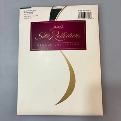 Pantimedias Hanes EF Silk Reflections Colección Opaca Verde Profundo Control NUEVAS Foto 1 de 4