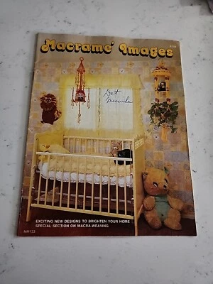 Rivista Vintage Modello "Immagini Macramè" - Macra - Sezione Tessitura - 1976! - Immagine 1 di 2
