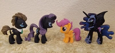 4 Vinilos Funko My Little Pony - Scootaloo Nightmare Moon Dark Rarity Dr Whooves Foto 1 de 4