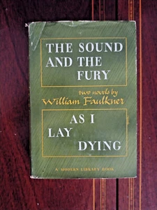 THE SOUND AND THE FURY & AS I LAY DYING FAULKNER  MODERN LIBRARY #187 HCDJ VG/VG - Picture 1 of 6