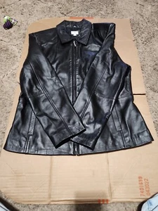 apt. 9 lamb skin leather Coat - Picture 1 of 9