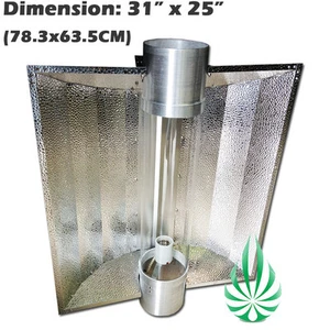 6'' Cooltube XL W/XL Reflector Hydroponics Grow Light For HPS/MH Lamp Fan Cool - Picture 1 of 3