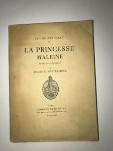 MAURICE MAETERLINCK 1918 La Princesse Maleine Drame NUMEROTE ILLUSTRE - Picture 1 of 6
