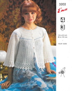 Bed Jacket Knitting Pattern for sale | eBay