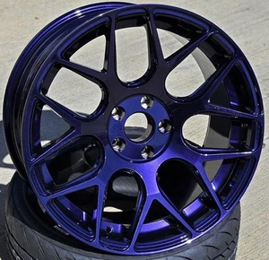 Gloss Transparent Candy SAPPHIRE BLUE powder coating paint, 1Lb/0.45kg - Picture 1 of 3