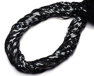 Natural Gem Hematite 1.5MM Square Cube Shape Beads 13" Strand - Picture 1 of 9