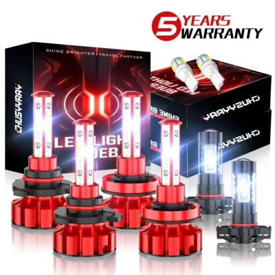 Faros LED de alta/baja luz antiniebla para GMC Sierra 1500 2500 HD 3500HD 2007-2013 Foto 1 de 4