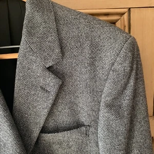 Bloomingdales Gray 100% Cashmere Nail Head Sport Coat Mens 40 Reg - Picture 1 of 10
