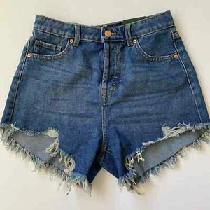 Pantalones cortos de jean envejecidos Wild Fable High Rise 0/25 - Imagen 1 de 7